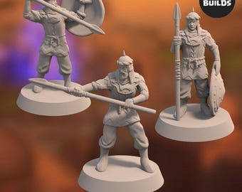 Empire of Jagrad Soldiers with Spears (3 miniatures) – Miniatures