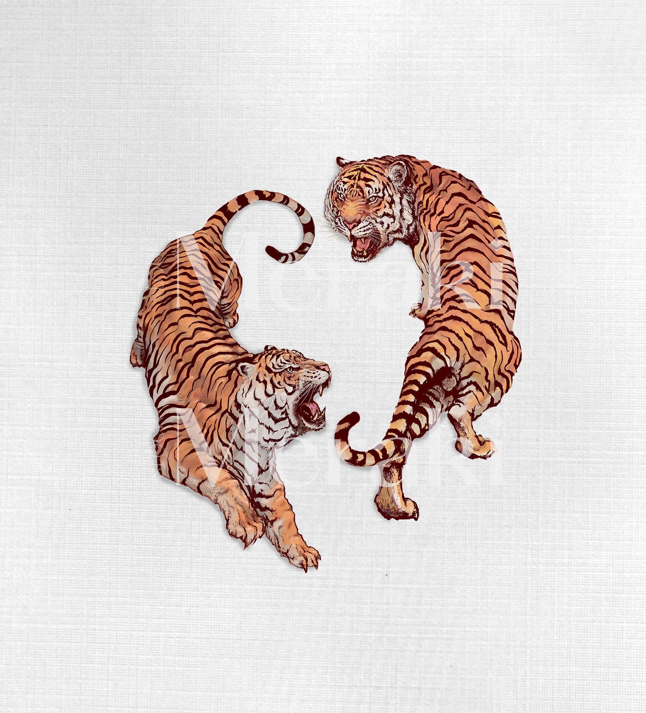 Vintage Tigers Png Jpg Digital DOWNLOAD Clipart Download - Etsy Australia