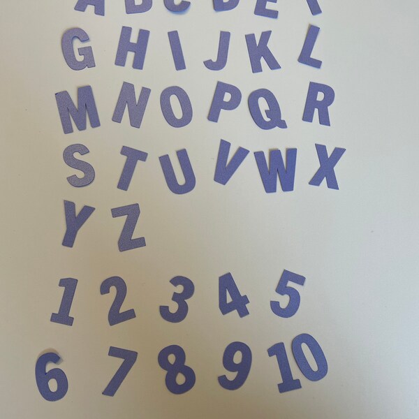 Cardstock Alphabet Etsy