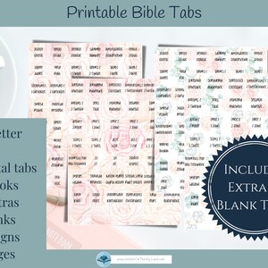 Printable Rose Bible Tabs Christian Bible Study Tools image 2