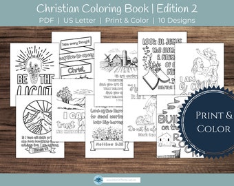 Bible Coloring Book Pages Pack 2