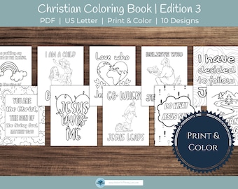 Bible Coloring Book Pages Pack 3