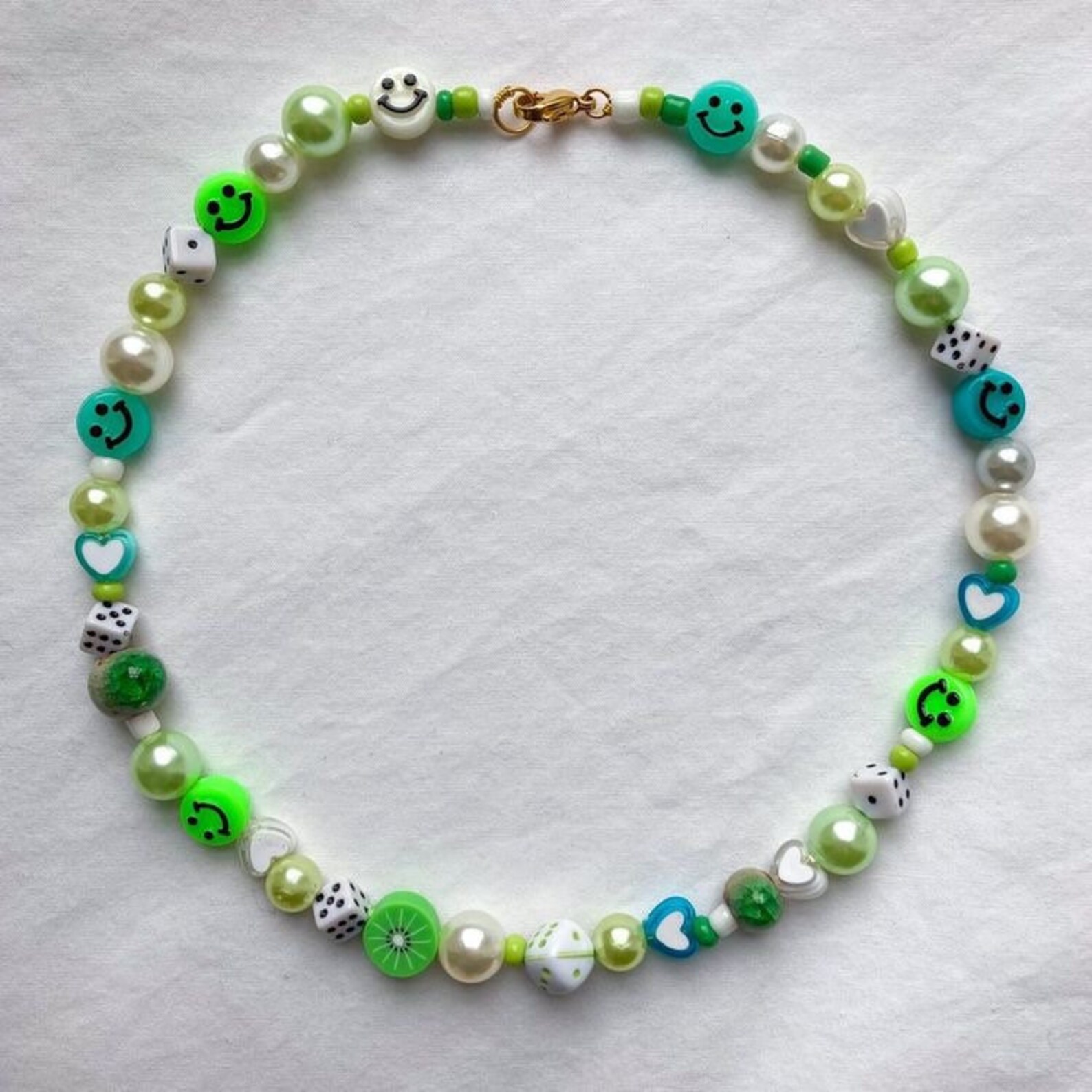 Y2k inspired beaded necklace Etsy