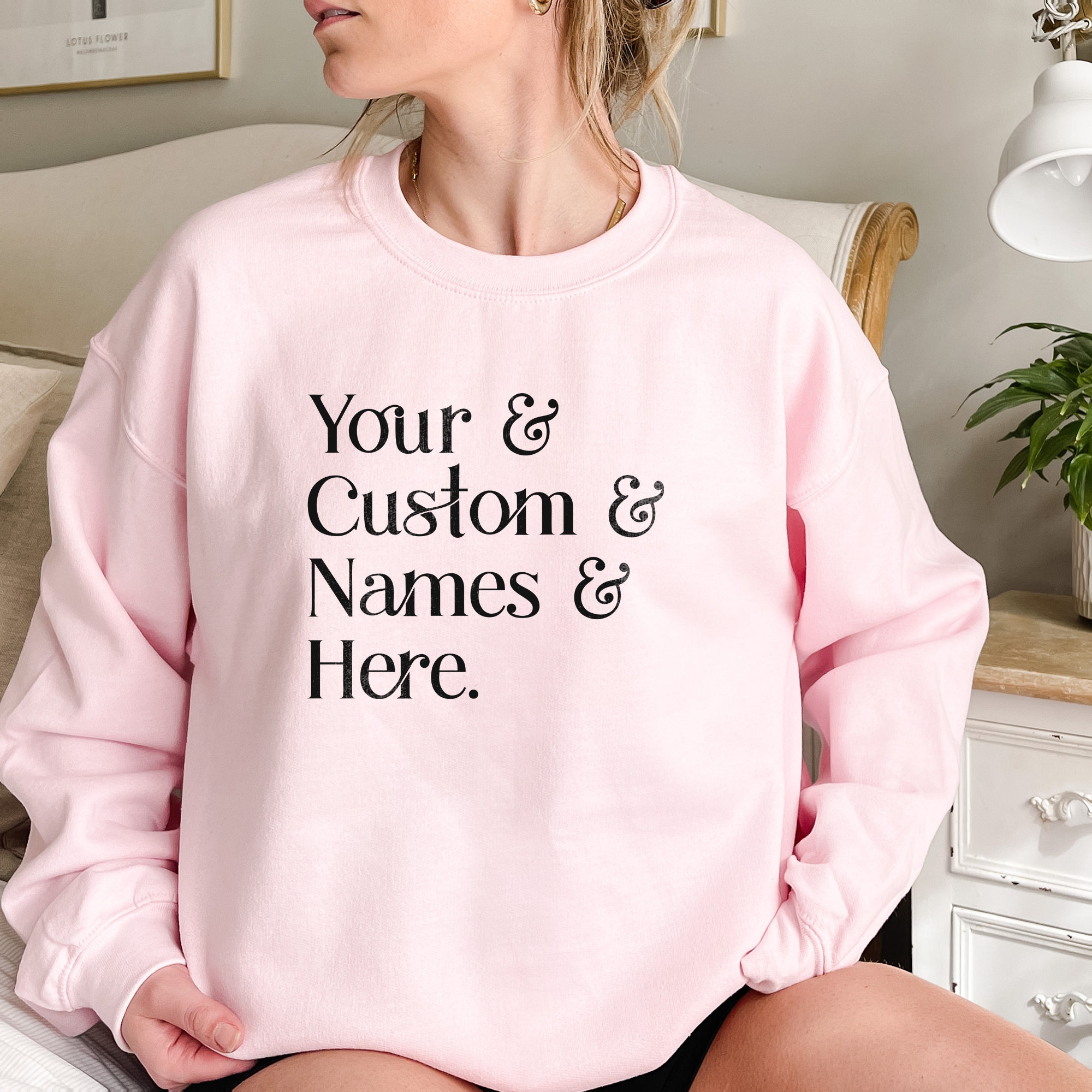 Custom Name Sweatshirt Custom Shirt Personalized Gift Idea Etsy