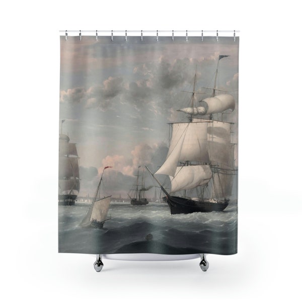 Boat Shower Curtain Etsy