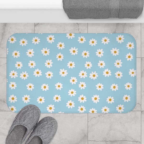 Daisy Bath Mat Etsy