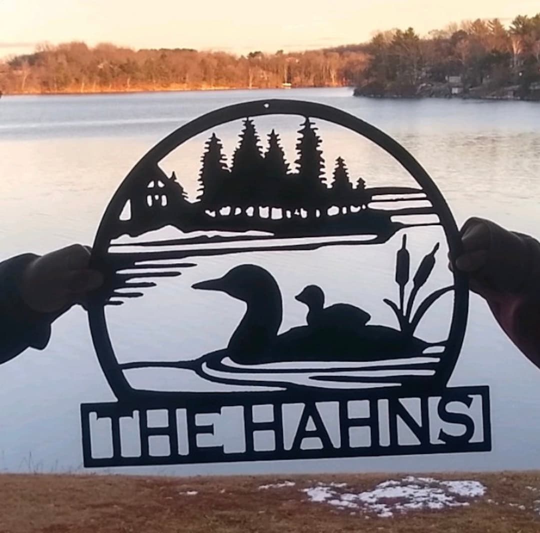 Personalized Loon Metal Sign - Etsy