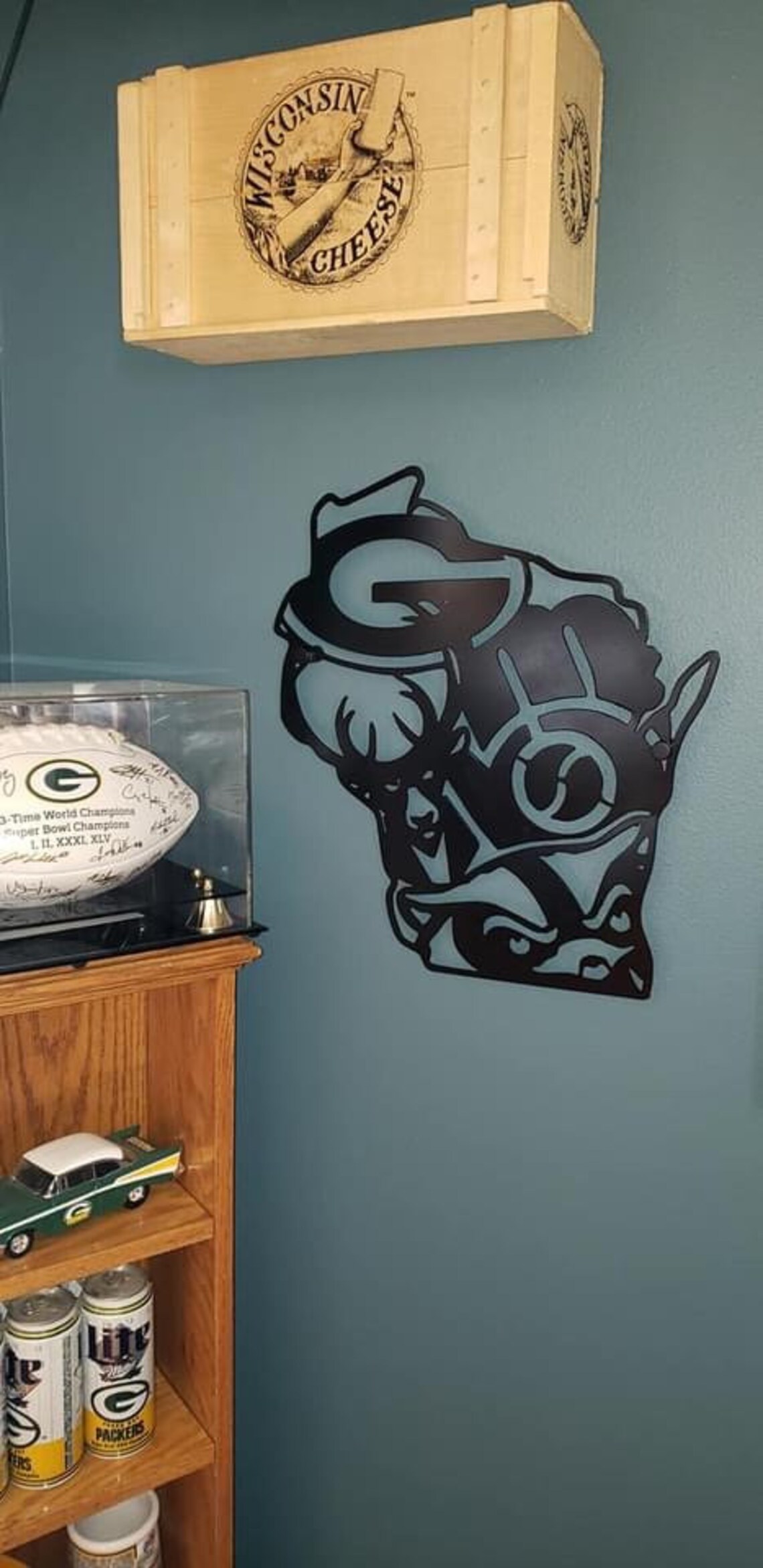Wisconsin Sports Metal Sign Etsy