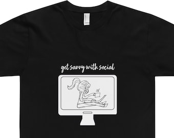 Get Savvy with Social Black T-Shirt