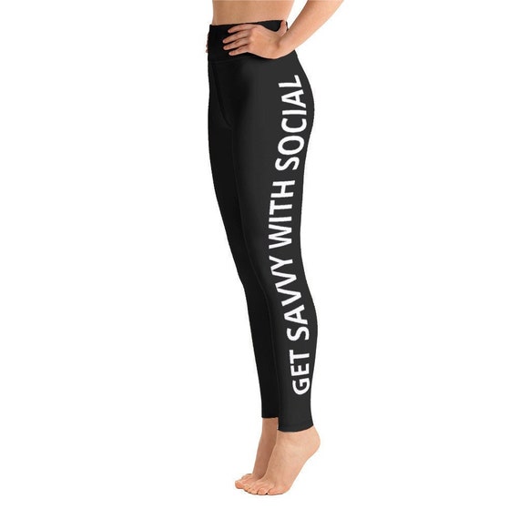 Get Savvy With Social Yoga Leggings | Etsy