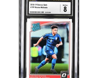 2018 Panini Donruss 199 Weston Mckennie Optic RC CSG 8