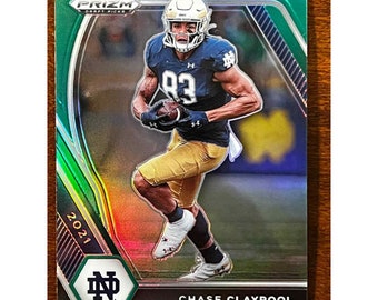 2021 Panini Prizm Draft Picks 54 Chase Claypool Green Prizm