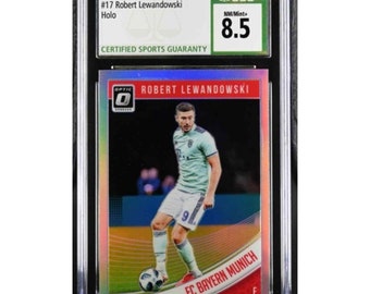 2018 Panini Donruss 17 Robert Lewandowski Optic-Holo CSG 8.5