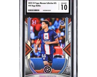 2022-23 Topps Museum Collection UCL 44 Hugo Ekitike RC CGC 10