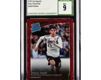 2018 Panini Donruss 191 Kai Havertz Press Proof-Red CSG 9