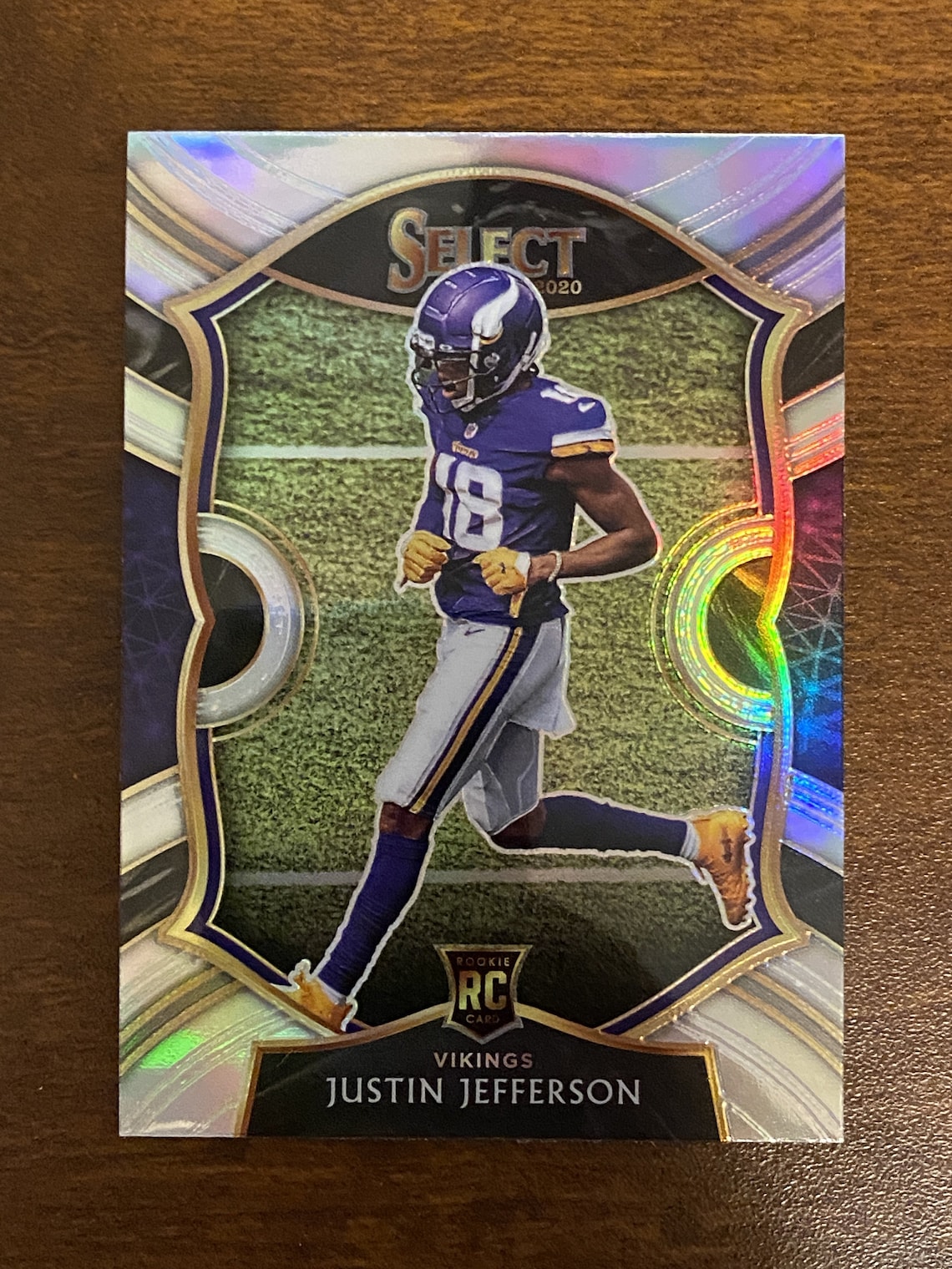 2020 Panini Select 61 Justin Jefferson Silver Prizm Etsy