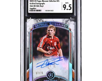 2022-23 Museum Collection UCL Archival Auto Dirk Kuyt Sapphire CGC 9.5