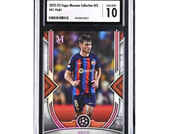 2022-23 Topps Museum Collection UCL 41 Pedri CGC 10