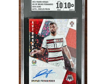 2020 Mosaic UEFA Euro 2020 Autographs Mosaic Circles BF Bruno Fernandes SGC 10