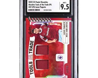 2022-23 Chronicles Absolute Tools of the Trade EPL 22 Lucas Paqueta CGC 9.5