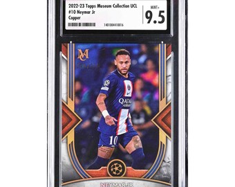 2022-23 Topps Museum Collection UCL 10 Neymar Jr Copper CGC 9.5