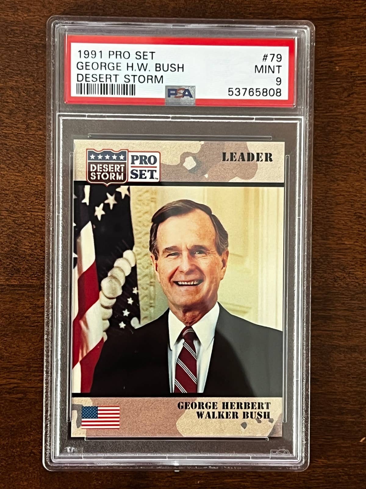 1991 Pro Set Desert Storm 79 George H.W. Bush PSA 9 - Etsy Finland