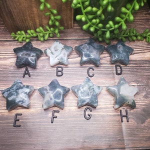 Moss Agate Stars - You Choose