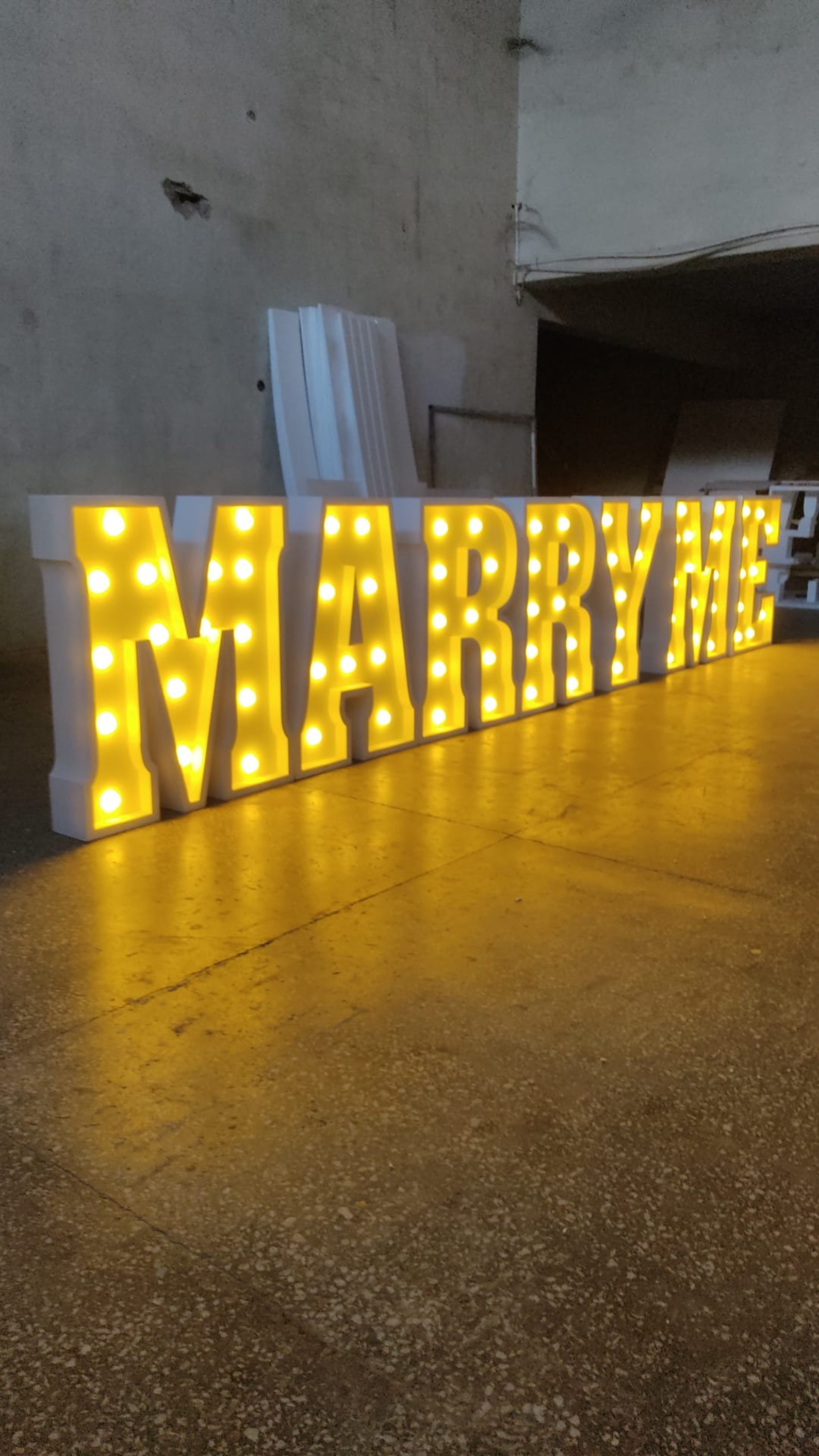 Light up Letter Marquee Letter Led Lamp Number Giant Letter 3D Etsy