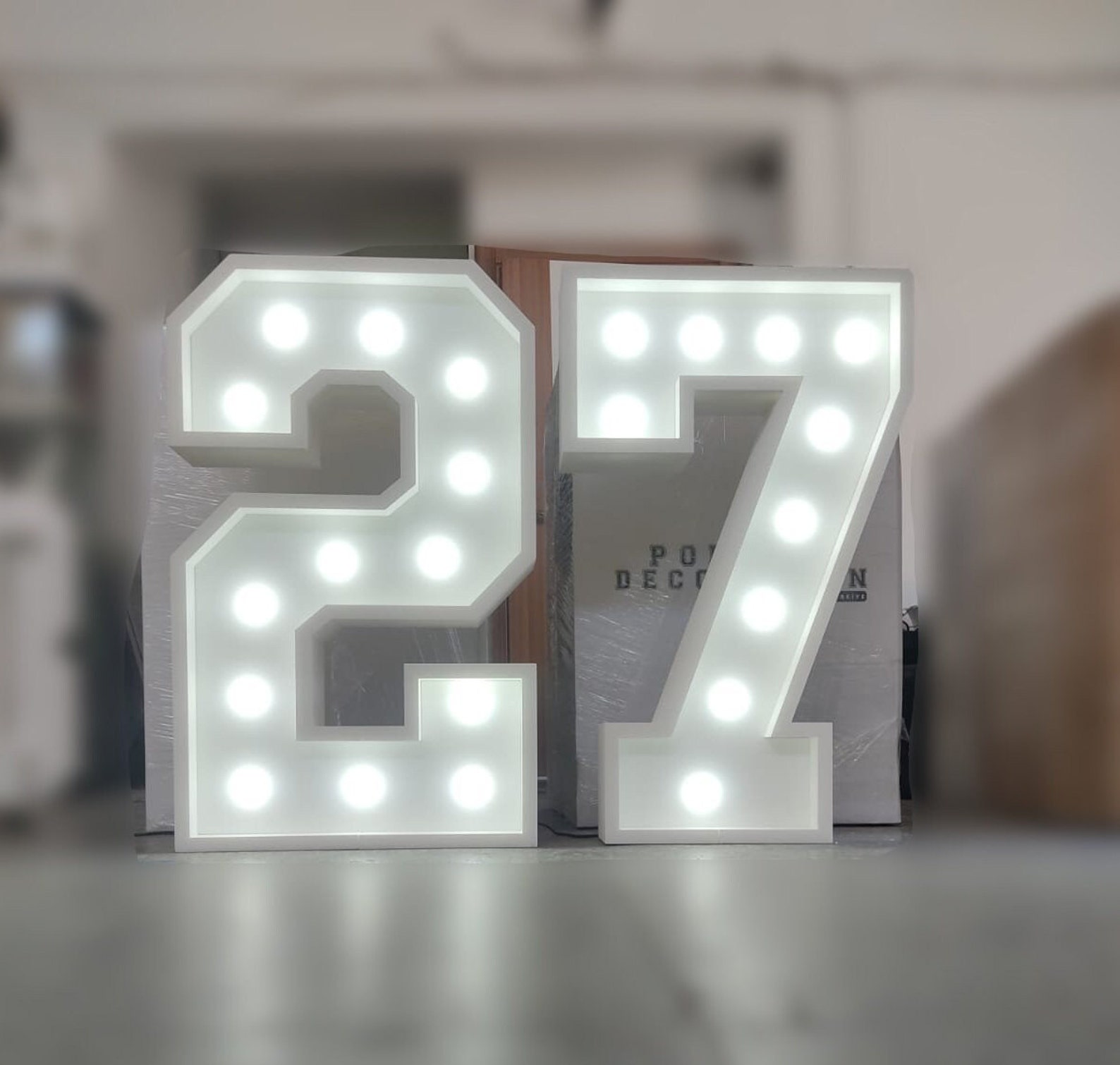 Set of Light up Letter/number XV Marquee Letter 2PCS Led Lamp Etsy