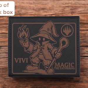 Vivi Final Fantasy IX MTG Deck Box | Universe Beyond | Comporta mais de 100 cards com capa dupla |