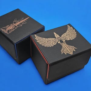 Caja de mazo horizontal de Assassin's Creed MTG: diseño cruzado personalizado para cartas de Magic: The Gathering