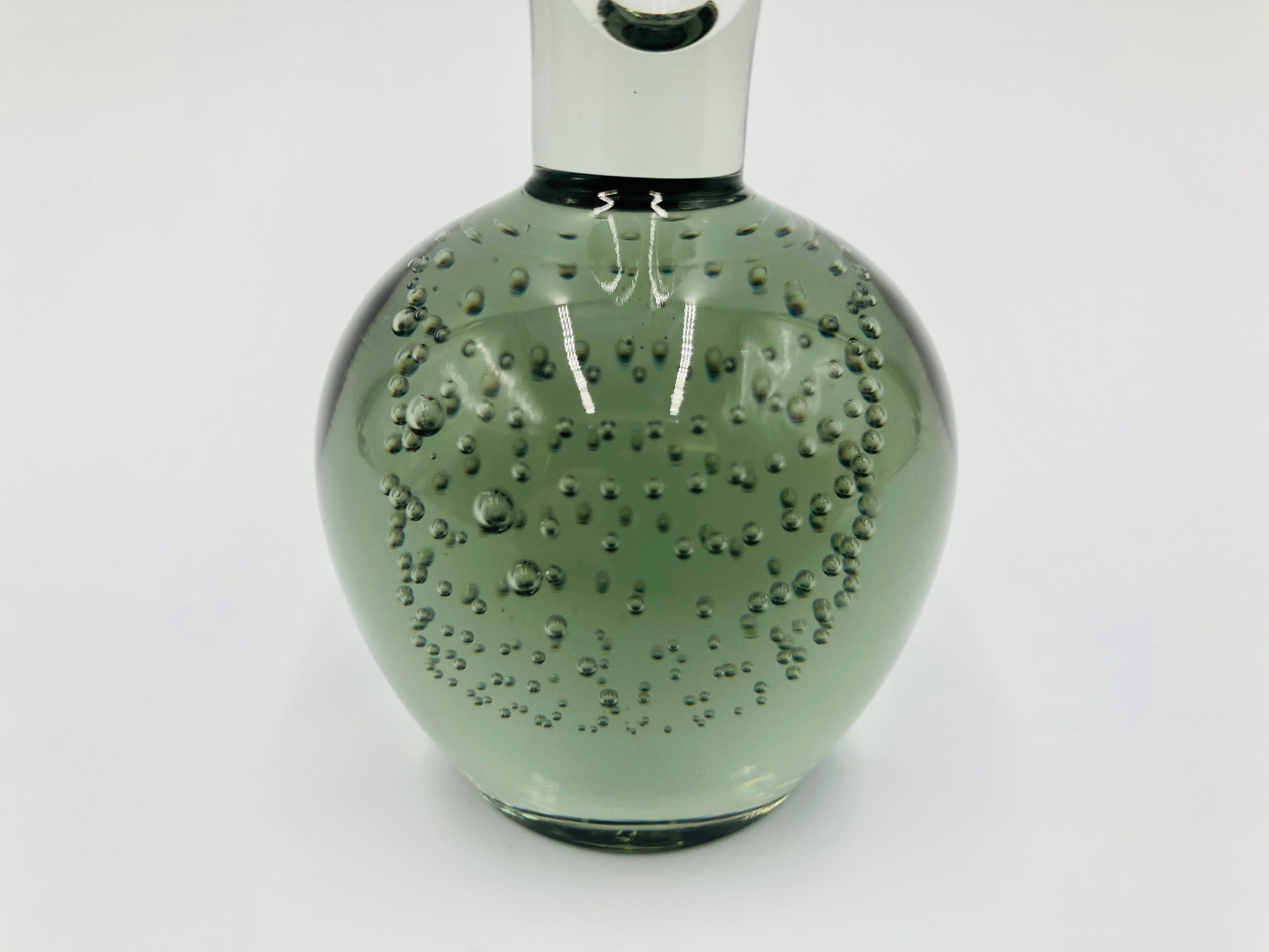 Vintage Bubble Glass Bud Vase MCM Controlled Bubble Vase Mid Etsy