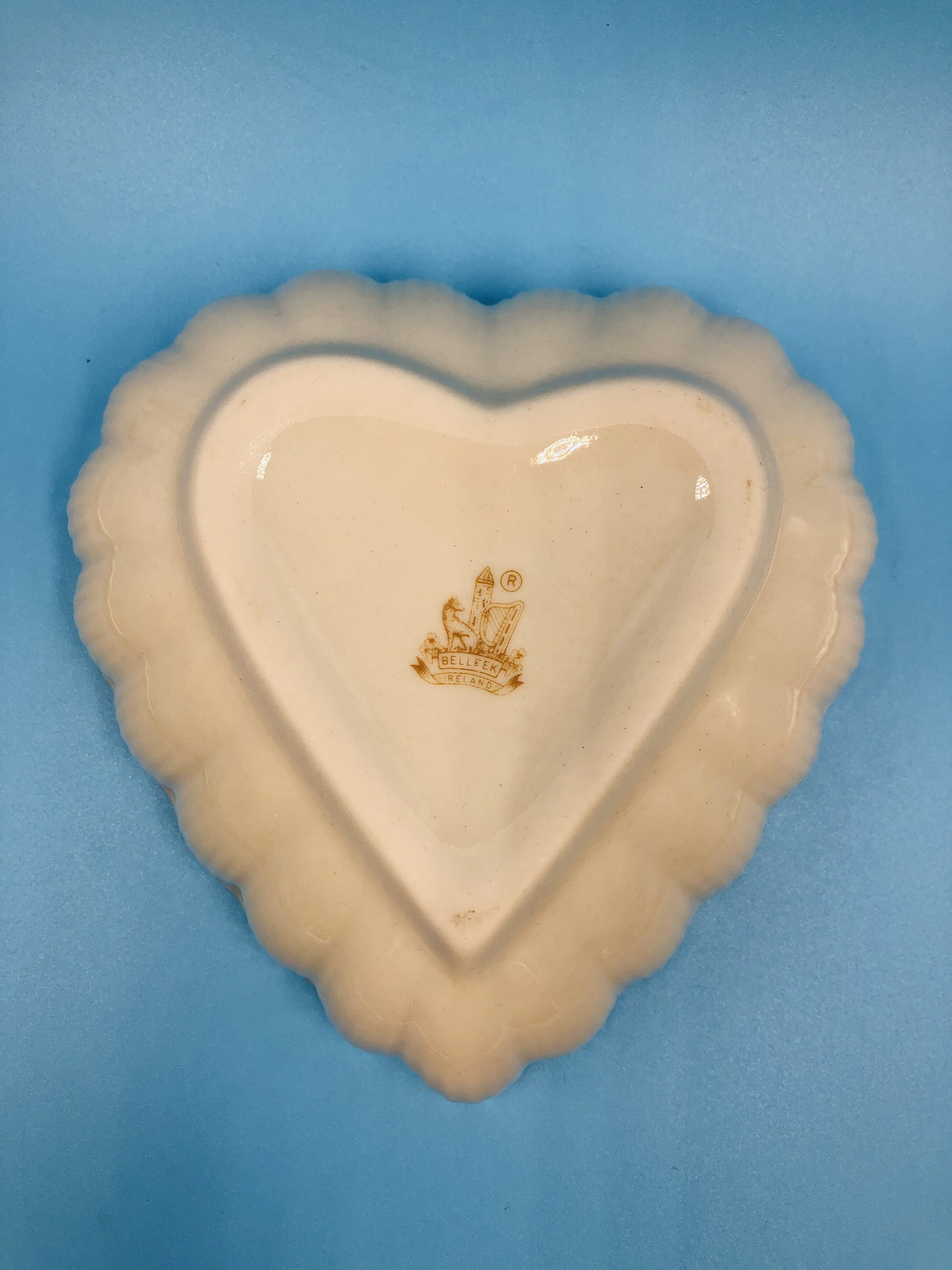 Belleek Ring Dish Heart Candy Dish Heart Shaped Dish Etsy