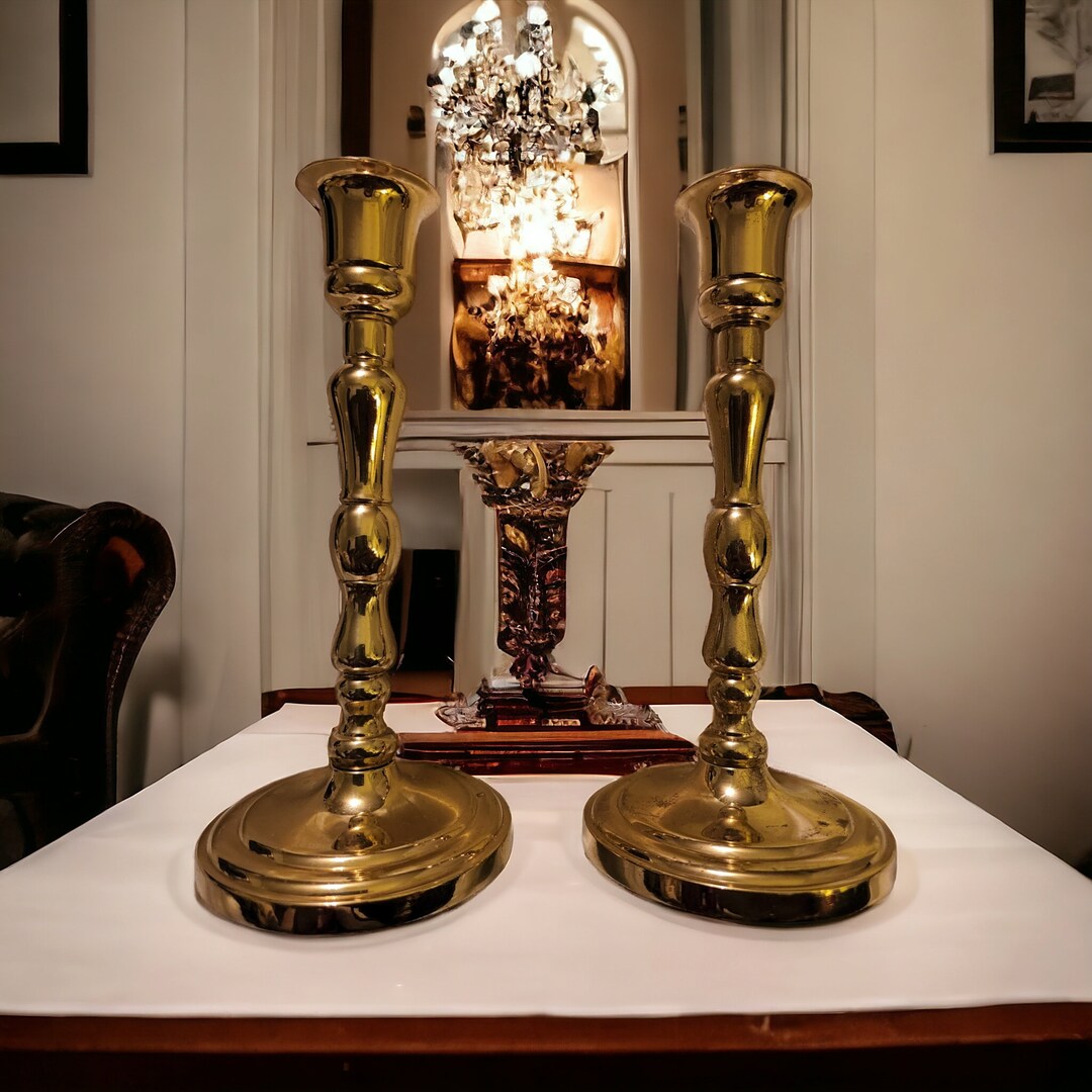 Partylite Brass Candle Holder Set of 2. Etsy