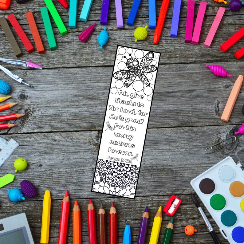 Coloring Bible Verses Bookmarks Printable Scripture Coloring - Etsy