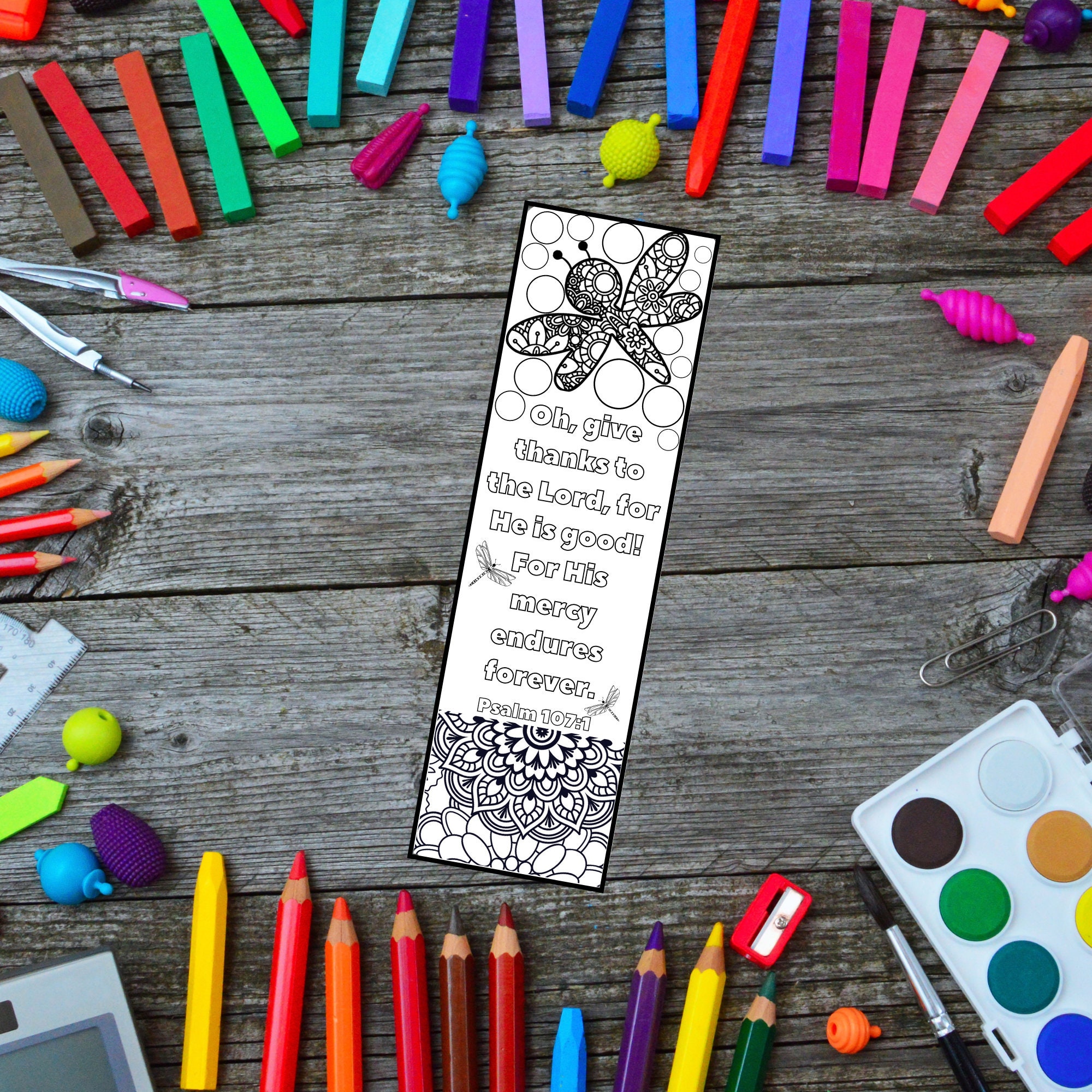 Coloring Bible Verses Bookmarks Printable Scripture Coloring - Etsy