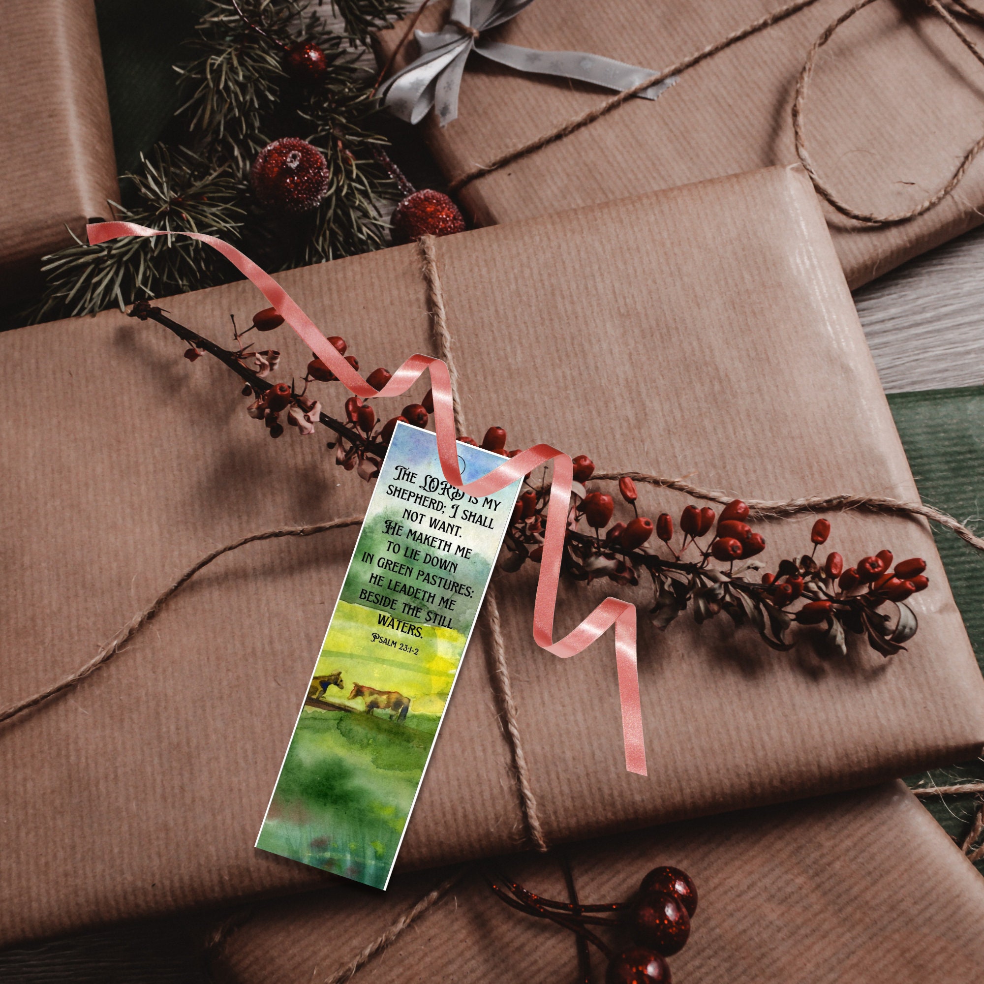 Psalm 23 KJV Bible Verses Bookmarks for Men & Women Christian - Etsy