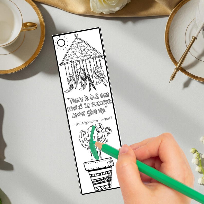 Native American Quotes Coloring Bookmarks Indigenous People Day Craft ...