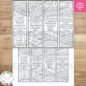 Bible Verses Psalm 139 Coloring Bookmarks KJV Scripture - Etsy