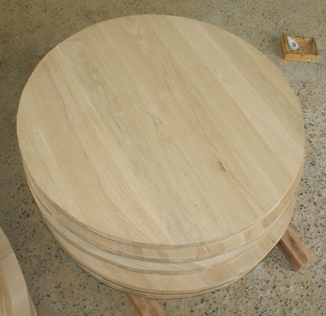 Round Pine EdgeGlued Board 36 For Table Top or Sign Etsy