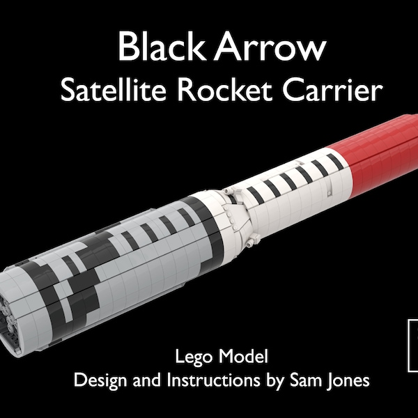 Instrucciones del cohete Black Arrow modelo a escala 1:22