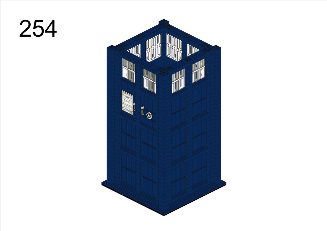 LEGO Model TARDIS Instructions Etsy