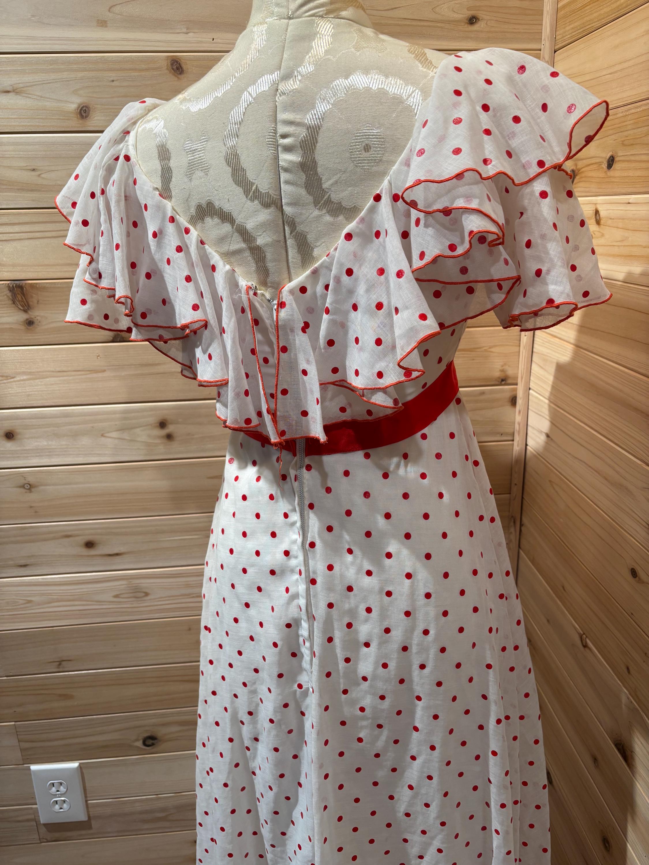 Vintage Red Polka Dot 1970s/early 80s Fall in LOVE Dress - Etsy
