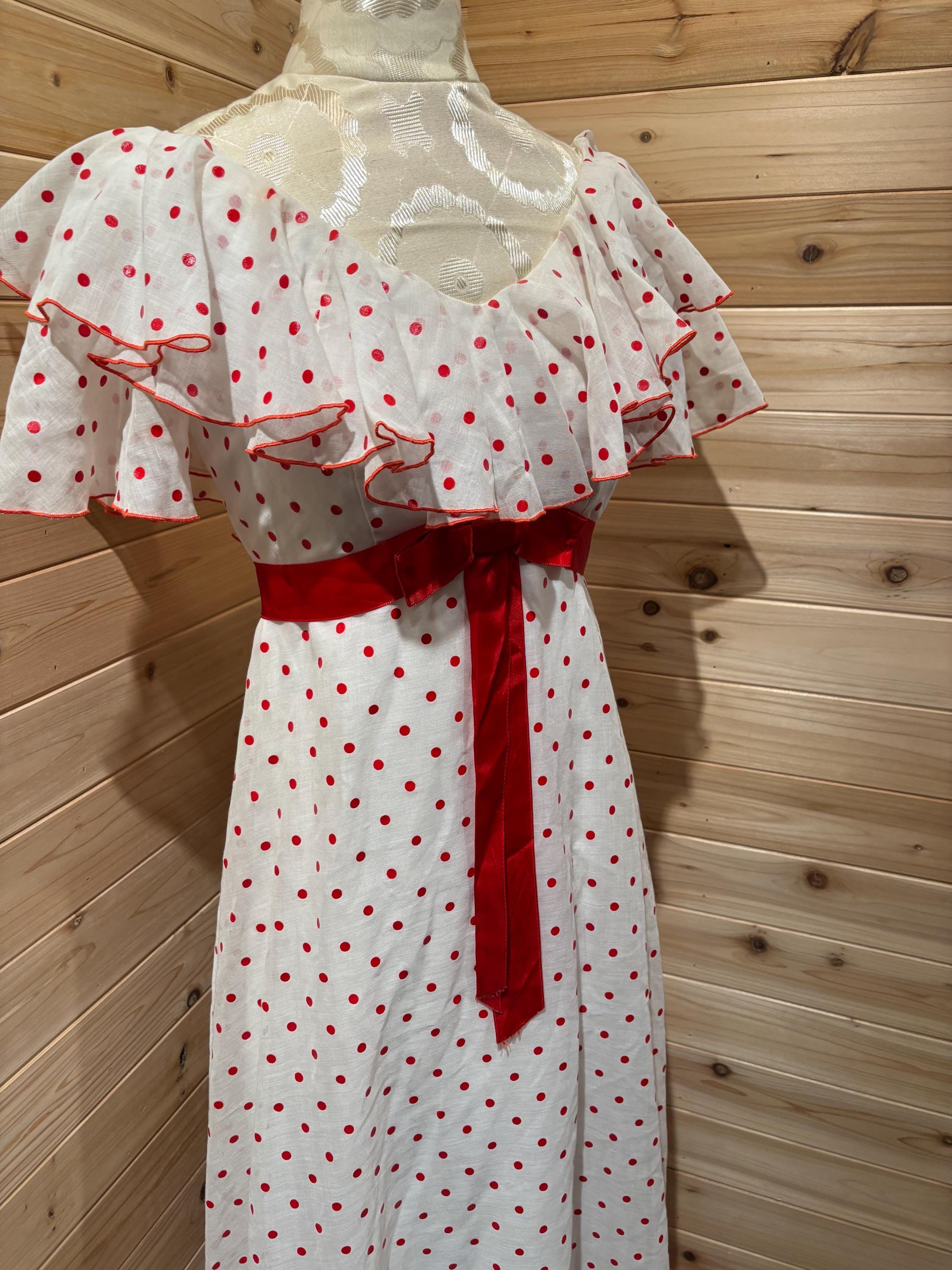 80s Polka Dot Dress - Etsy