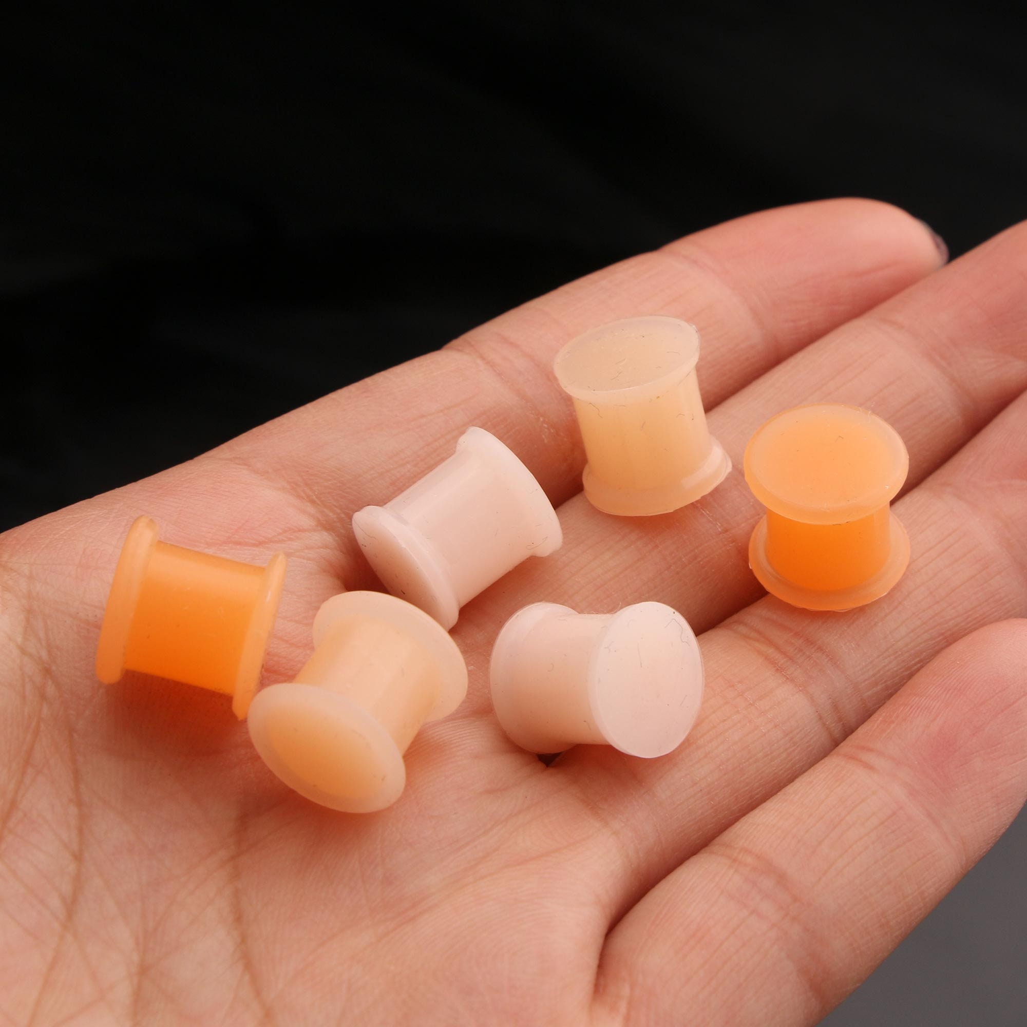 6pcs Soft Silicone Ear Gauges Set Ear Plug and Tunnels Gauge Etsy UK