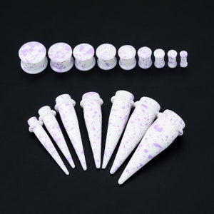 4PCS Silicone Tapers Set for Beginner Stretching/Ear Gauges and Plugs/Taper Plugs/Ear Stretchers with O Ring/Ear Stretching Kit/Tunnel Plugs