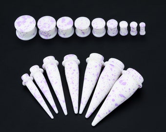 4PCS Silicone Tapers Set for Beginner Stretching/Ear Gauges and Plugs/Taper Plugs/Ear Stretchers with O Ring/Ear Stretching Kit/Tunnel Plugs
