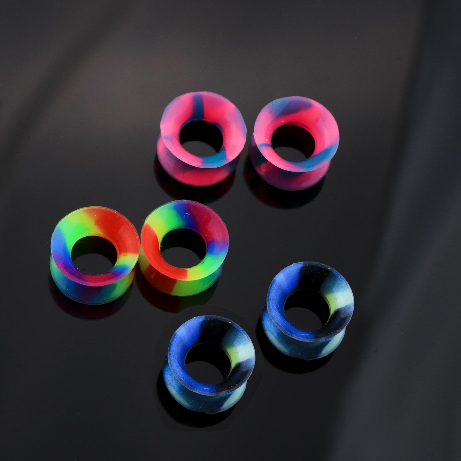 Silicone Tunnels Silicone Ear Gauges 0g 6g Gauge 7/16 2g Etsy