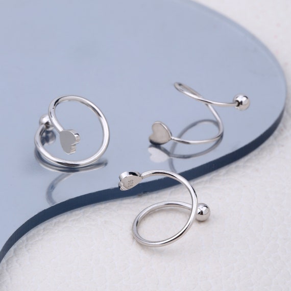 Boucles D'oreilles Créoles Bleues En Acier Inoxydable - Diamètre 13mm - Unisexe - Cadeau Anniversaire, Saint-Valentin