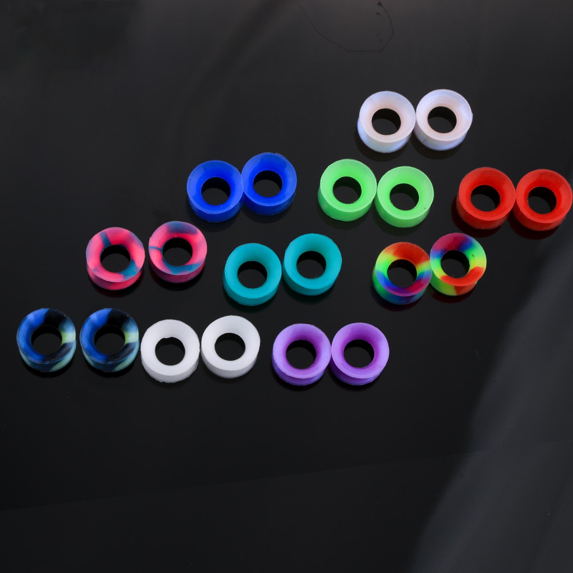 20PCS Silicone Ear Tunnels/ Silicone Gauges/ Glow in Dark Etsy